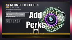 How To Masterwork A Ghost Shell And Use Mods To Add Perks - Destiny 2 Beyond Light Guide