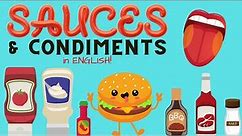 🍅 🌭 Sauces & Condiments in English! 🌶️ 🌮 Easy to Follow! Essential Wordlist #sauce #condiments #food