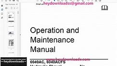 Cat 6040AC, 6040ACFS Hydraulic Excavator Operation and Maintenance Manual BI651376