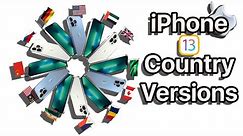 iPhone 13 Versions - Country differences Japan, USA, Russia, China, UAE, UK,