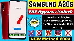 Samsung A20s || Android 11,12 || frp bypass google account remove | without PC | *#0*# not working