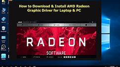 How to Download & Install AMD Radeon Graphic Driver for Laptop & PC (Official)