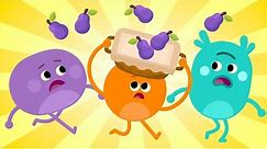 The Bumble Nums Make Purple Pear Pie! | Cartoon For Kids | Bumble Nums