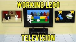Working Lego Television - with 3 TV Channels!