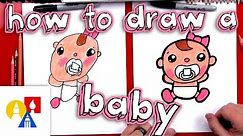 How To Draw Cartoon Baby Olivia