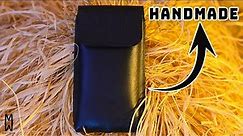 How to Make a Handmade Phone Case? - Vintage Model Phone Case Made of Genuine Calfskin
