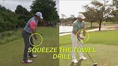 Rory McIlroy Golf Swing Drill - Squeeze the Towel