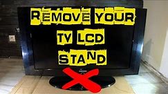 How to Remove the SAMSUNG LCD TV Stand / Base
