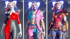 Suicide Squad: Kill the Justice League - ALL Harley Quinn Outfits