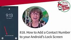 Emergency Contact Phone Number on Android Lock Screen Tutorial Video
