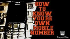 How to know you're own number in simple Nokia phone !TECH FIRE 🔥!