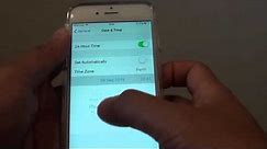 iPhone 6: How to Set Date and Time Manually