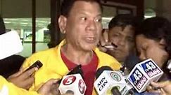 Mayor Rody Duterte after visiting Leyte