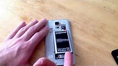 Samsung galaxy S5 - How to insert / remove the SIM Card