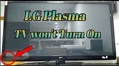 LG Plasma TV Not Turning ON but has Standby Light 42PA4500 (Tagalog)