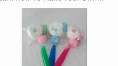 How To Make Washcloth Lollipops