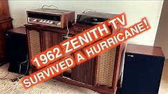 1962 ZENITH black & white console TV restoration Part 1 of 4