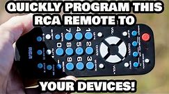 Quickly Program This RCA Remote to Your Devices!