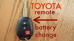How to ● Toyota Key Fob Remote Keyless Battery Change/Replace