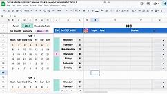 2024 Social Media Planner Calendar in Google Sheets [FREE Template]