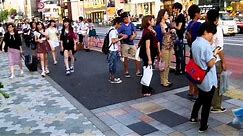 People Walking around in Tokyo Japan
