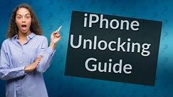 Can a iPhone be unlocked?