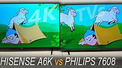 Hisense A6K vs Philips PUS7608 Smart TV