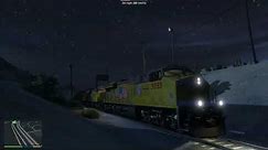 Let's Play: GTA V - Union Pacific Freight Intermodal Stack train - Railroad Engineering MOD
