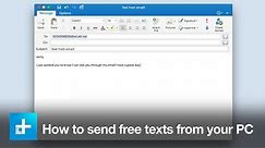 How to send free text messages from your PC