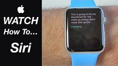 Apple Watch Guide - How To Use Siri