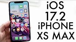 iOS 17.2 On iPhone XS Max! (Review)