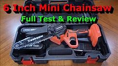6 Inch Mini Cordless Chainsaw - Full Test & Review - A Must Have