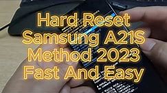 Hard Reset Samsung A21S Method 2023 Fast And Easy