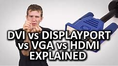 HDMI, DisplayPort, VGA, and DVI as Fast As Possible