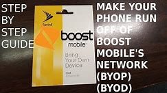 Bring Your Own Phone to Boost Mobile (BYOP) HD