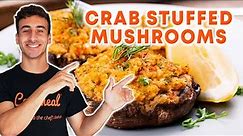 Crab Stuffed Portobello Mushrooms Recipe for Your Next Cocktail Party!