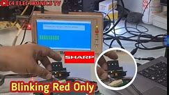 SHARP LC-40LE360D3 BLINGKING RED AFTER POWER ON #sharp #smarttv #repair #blinks