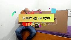 TV 4K 43 Sony X70F (X705F Series) | Unboxing