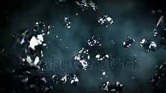 Diamonds Flying In Front Of Stock Footage Video (100% Royalty-free) 266521