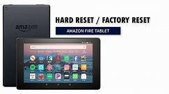 How to HardReset / Factory Reset Amazon Fire Tablet | Kindle HD 8 | 2019