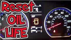 2007 - 2012 Reset Oil Life Indicator - Honda