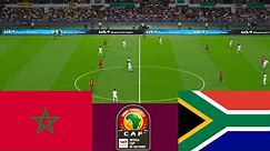 المغرب 0 vs 2 جنوب أفريقيا . كأس أفريقيا 2024 - محاكاة ألعاب الفيديو-Video Game Simulation PES 2021