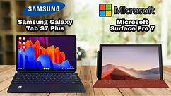 SAMSUNG GALAXY TAB S7 PLUS VS MICROSOFT SURFACE PRO 7 | PROS AND CONS | TECH COMPARISONS |