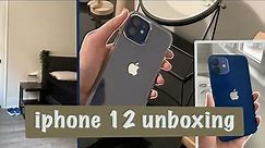 iPhone 12 blue unboxing + accessories | aesthetic | bw xanthe