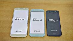 Samsung Galaxy A7 vs A5 vs A3 (2017) - Speed Test! (4K)