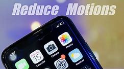 How to Reduce Animations in iPhone - Reduce Motion