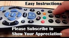 Instructions & Demo on How To Program Set Up The Sky Remote Control To Your Television Samsung Etc