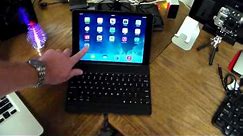 Zagg Keys Folio Backlit Keyboard Case for iPad Air Unboxing & Review