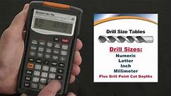 Machinist Calc Pro Drill Size Chart How To Use