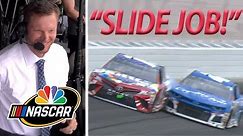 SLIDE JOB! Dale Jr., Kyle Busch, Kyle Larson revisit viral moment | Motorsports on NBC